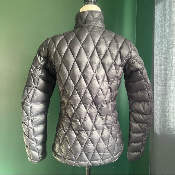 Vintage MEC Down Filled 3/4 Zip Puffer Jacket - Black Winter Down Coat - Picture 9 of 16